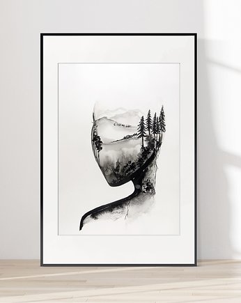 Obraz 50X70 cm wykonany ręcznie, MiniMalArt