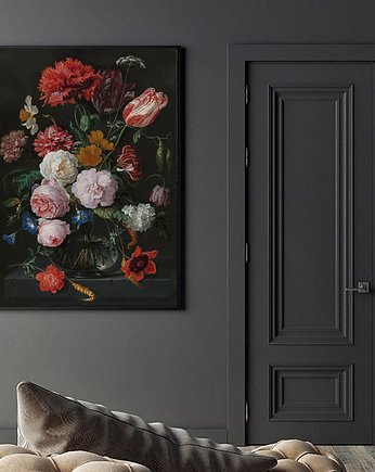 PLAKAT z kwiatami z bukietem KWIATY obraz, black dot studio
