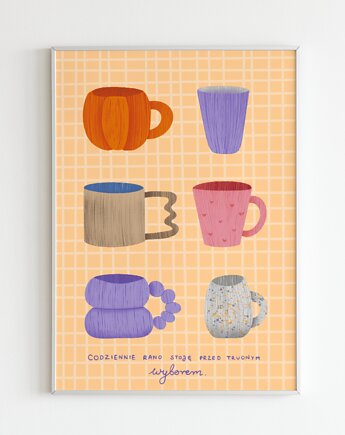 Plakat Kubeczki Kubki, Ostrotwory