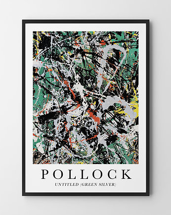 Plakat Pollock Green silver, HOG STUDIO