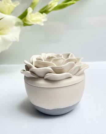 Szkatułka Rose / 8 cm / z wkładem świecy gratis, achtenkolor