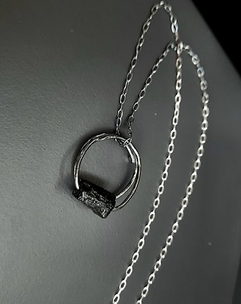 Naszyjnik Pierścionek z łańcuszkiem BLACK amulet, ZIĘBA