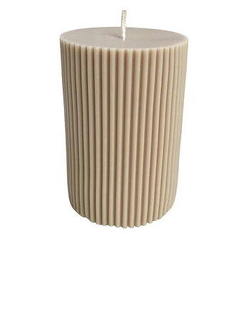 Świeca sojowa dekoracyjna "Bubbles" 60x75mm jasny beż, Coccola JEWELLERY