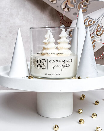 Świąteczna Świeca Sojowa W Szkle - Cashmere Snowflake Zimowa, NOOA