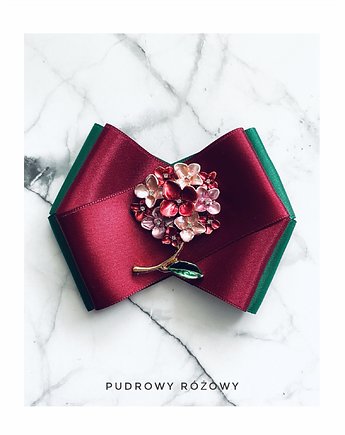 Brosza Hortensja z kwiatowej kolekcji NEW, Pudrowy Różowy
