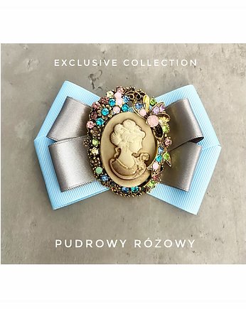 Brosza Kamea Styl Glamour Dama Kameliowa 1 szt, Pudrowy Różowy