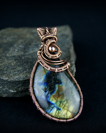 Wisiorek z labradorytem, Blue Pearl Art