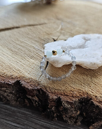 Pierścionek z jadeitem i labradorytem, REVEAL