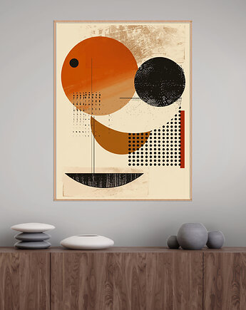 Geometria natury - Plakat, druk - Minimalizm, Boho, Loft #135, Black Sapphire Art