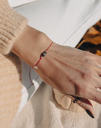Bransoletka z Turkusem Labradorytem i Selenitem, w hand works