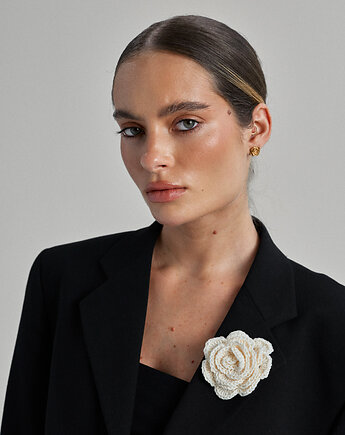 Broszka Creamy Rose, bellera
