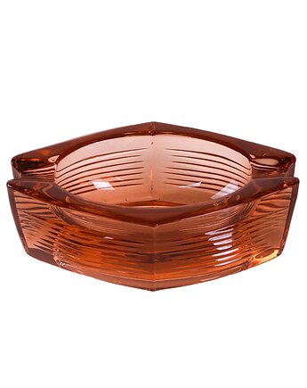 Popielnica szklana, włoski design, lata 60, produkcja: Włochy, Przetwory design