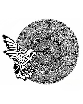 Mandala nr 18, Koliber, reprodukcje, anna marczewska