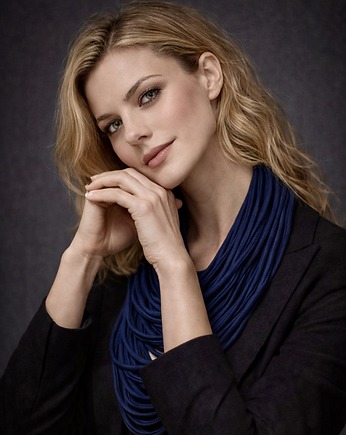 Naszyjnik dzianinowy - ciemny granat (unisex), milita nikonorov