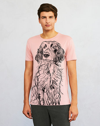 German Spaniel Men's T-shirt light pink, SELVA