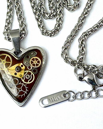 WISIOR Serce drobinki czasu - BRĄZOWE I, DROBINY CZASU