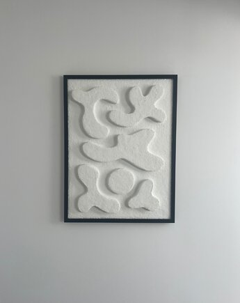 Tago - rzeźba ścienna, obraz strukturalny 3D, Maison Arte