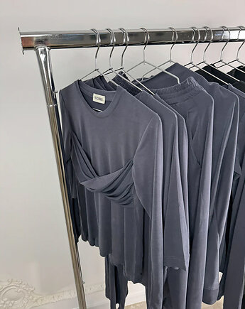 Longsleeve Catch me new modal antracite, Patchouli