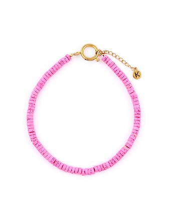Bransoletka na nogę Pink - Różowy, Kulka Bransoletki
