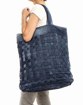 Jeansowa torba shopper , GOYASHI