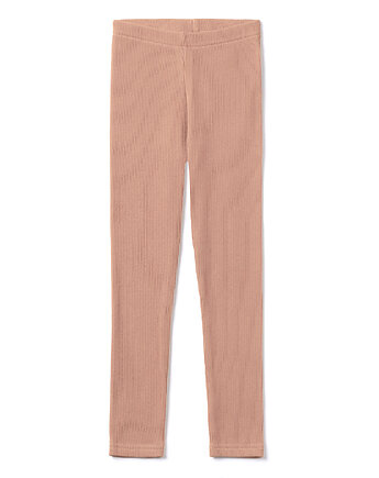 Legginsy dziecięce prążek beż, bubalove