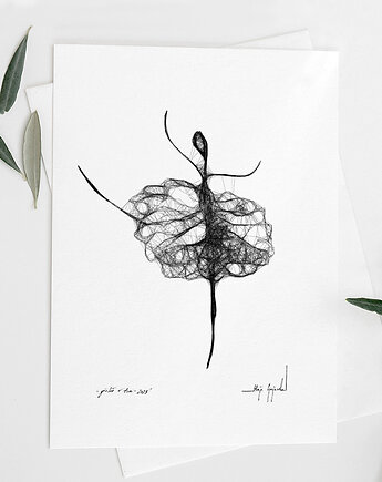 Autorska grafika (tancerka) - nr 63, Maja Gajewska