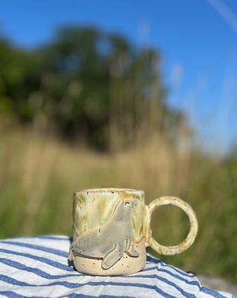 Kubek ceramiczny z foczką, ceramic bubble