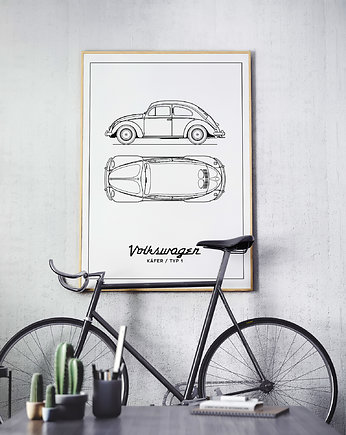 Plakat Legendy Motoryzacji - VW Garbus, Peszkowski Graphic