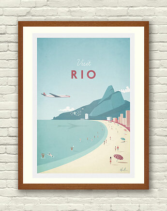 Rio de Janiero - vintage plakat 50x70 cm, minimalmill