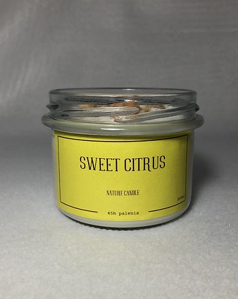 Świeca Sojowa "Sweet Citrus" 235ml, Handmade with Love
