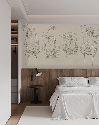 Tapeta - Studium antyczne - Jacques Louis David, Dekoracje PATKA Patrycja Kita