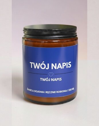 Świeca z Twoim napisem 250 ML, Oyka Candle