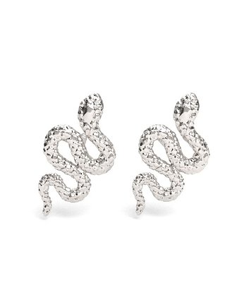 Kolczyki męskie WĘŻE - srebro 925 , 24K złoto, ISSI Jewelry