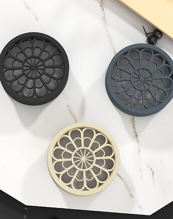 Tunele do uszu 20-100mm gotycka rozeta  / czarne / 14 kolorów, plugi siodłowe, Spirit Of Copper