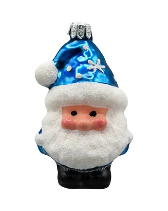 Bombka choinkowa: Świąteczny Skrzat Mikołaj: niebieski, Syn Bombkarza