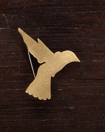Broszka złoty koliber (mała), Joanna Komorowska Studio