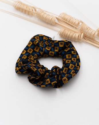 Scrunchie/frotka jedwab wzory, wu handmade