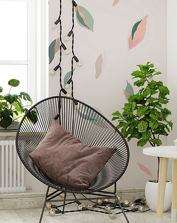 Tapeta dla dzieci Pink Leaves, Humpty Dumpty Room Decoration