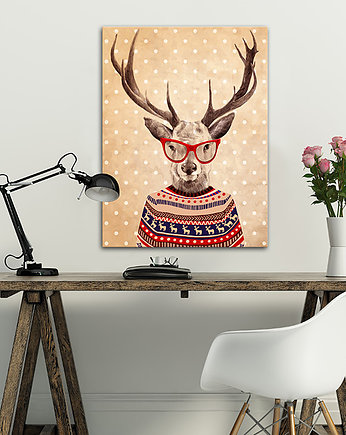 OBRAZ NA PŁÓTNIE -  60x80 HIPSTER, LUdesign gallery