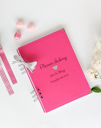Planer ślubny organizer terminarz planner róż, Papiernik