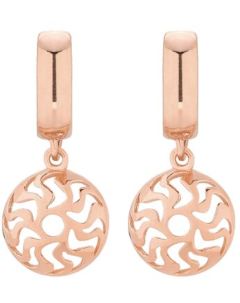 Kolczyki z różowego złota z medalionami, SOTHO