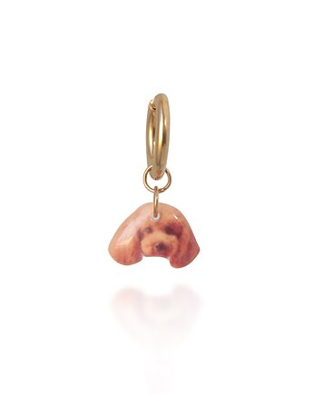 Kolczyki Brązowy pudel, Flores Jewellery