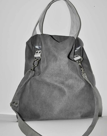 Torba na ramię XXL - szaraczek, PRACOWNIA 166