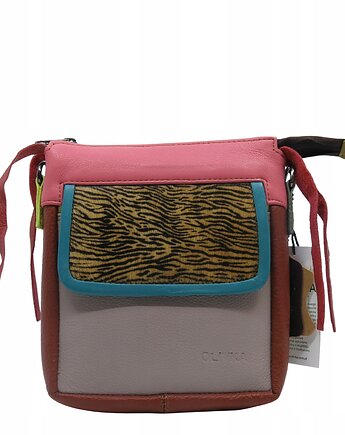 Torebka listonoszka damska skórzana regulowany pasek zero waste OLIVKA, Olivka Warsaw