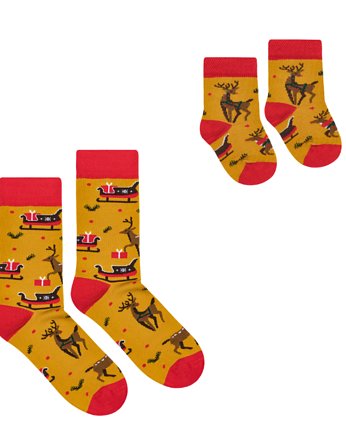 Skarpetki Świąteczne dla Taty i Niemowlaka, FAVES. Socks&Friends