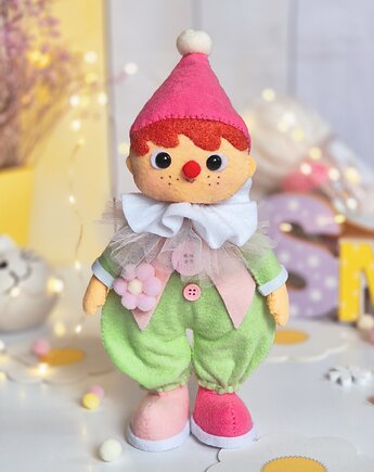Pajacyk Lalka Figurka z Filcu, TuliTysie