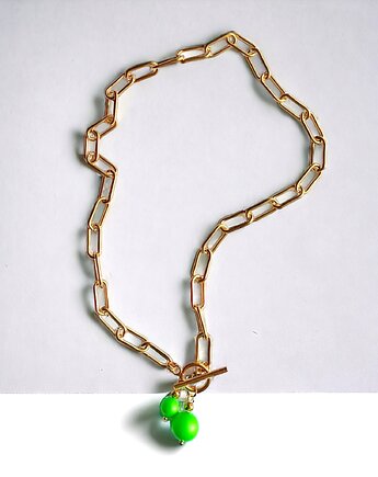 Swarovski neon pearls : TWO : neon green, kaktusia