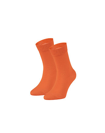 Pomarańczowe skarpetki dziecięce BASIC - ORANGE JUICE, ZOOKSY