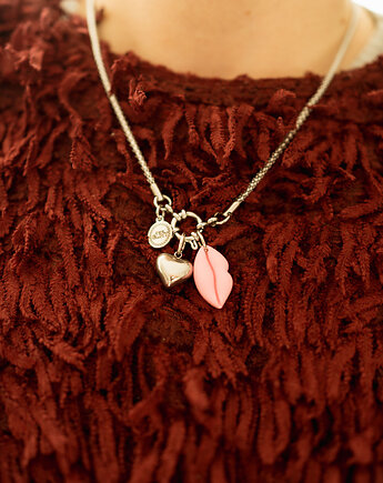 Naszyjnik modern z 2 zawieszkami, Dwie Gliny