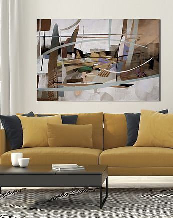 OBRAZ NA PŁÓTNIE - 120x80cm - ABSTRAKCJA, LUdesign gallery